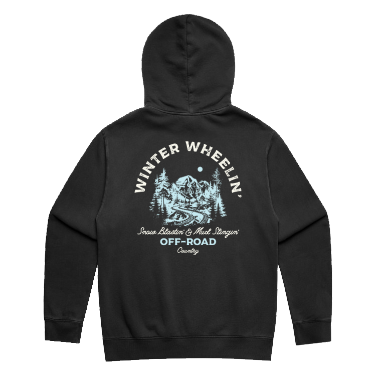 Winter Wheelin Adult Hoodie