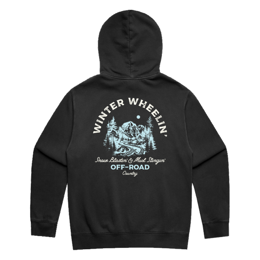 Winter Wheelin Adult Hoodie