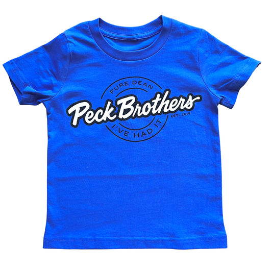 BLUE SLOGAN Kids Tee