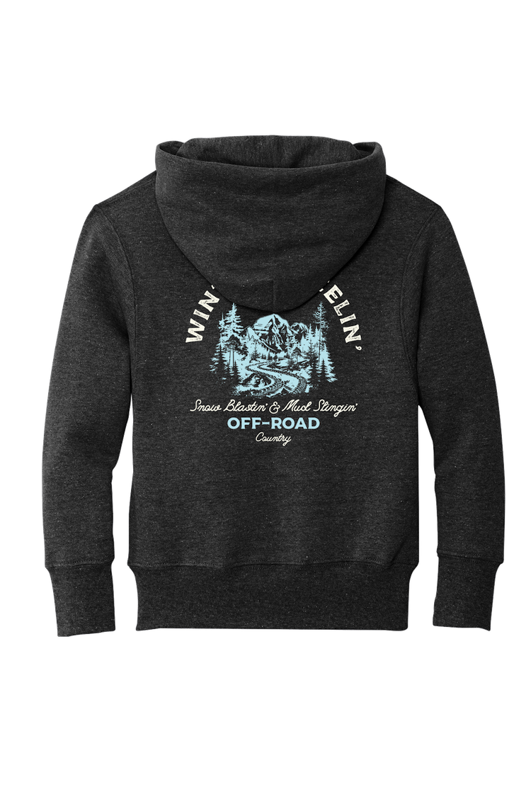 Winter Wheelin' Kids Hoodie