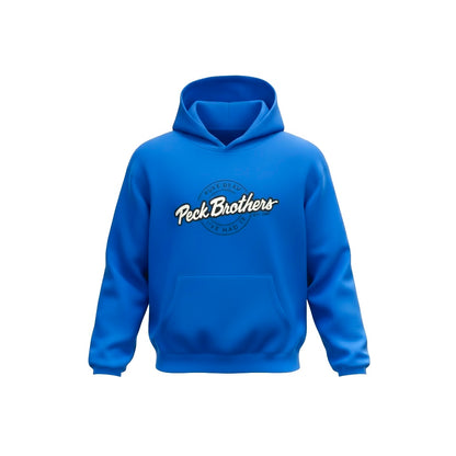 BLUE SLOGAN KIDS HOODIE
