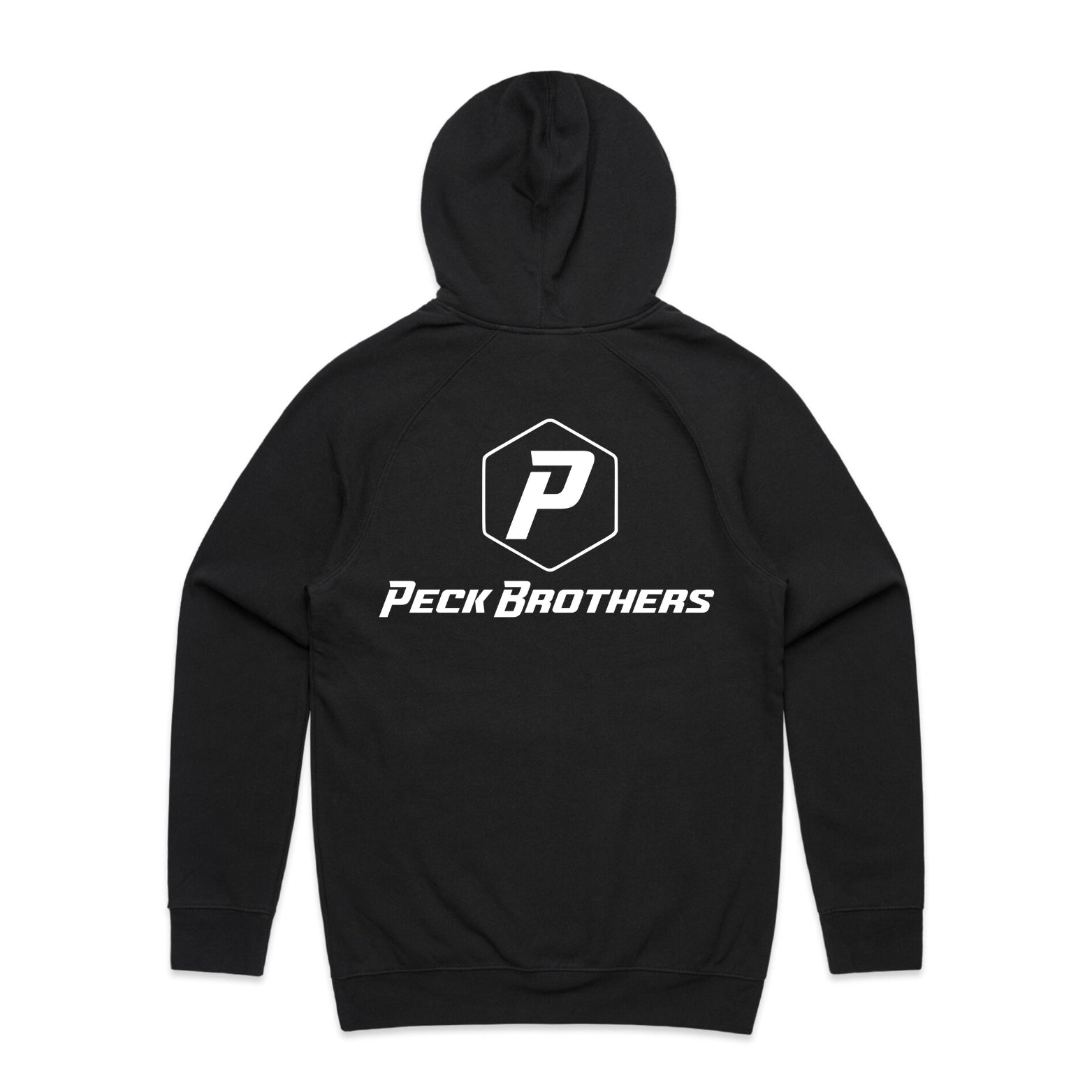 *p(R)ojectR® Simply Logo Patchi Hoodie Black Classic Hoodie – PeckBrothers